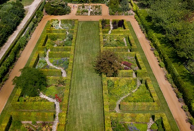 Jardins Beauregard vue aérienne