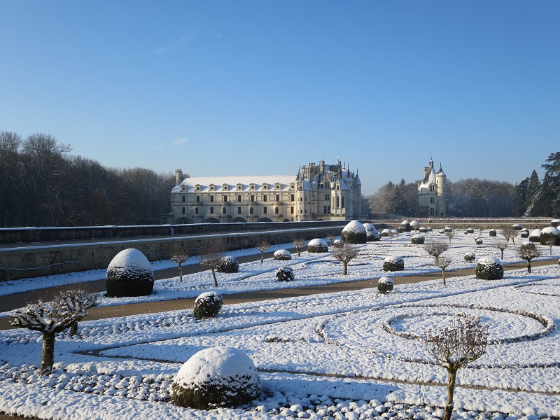 Chenonceau sous la neige