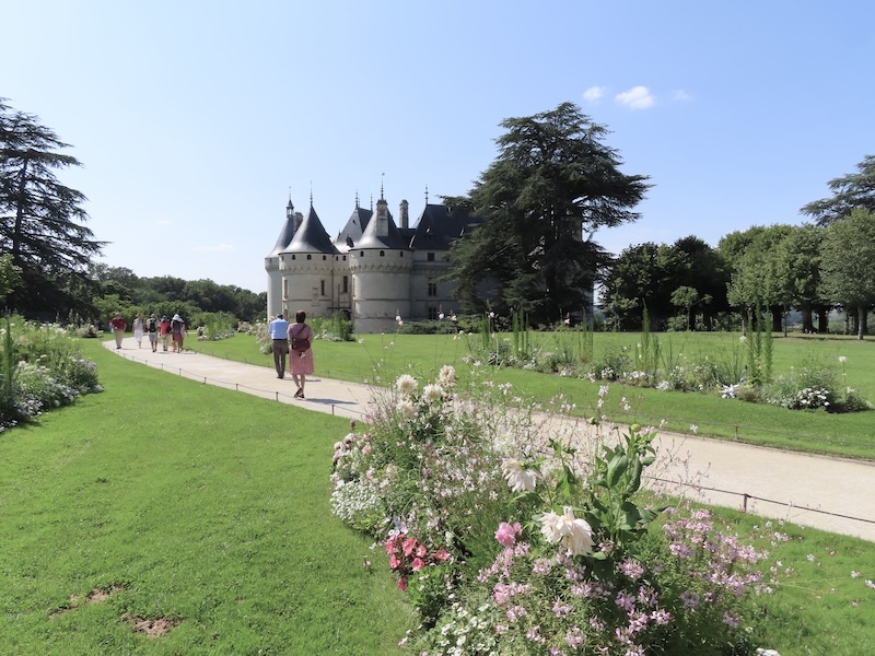 Jardins Château de Chaumont-sur-Loire fleurs multicolores