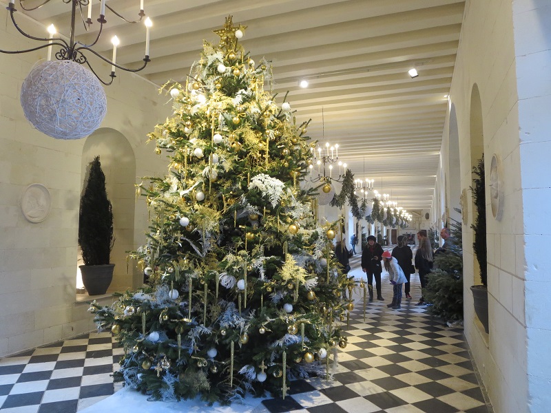 Galerie du Château de Chenonceau à Noël