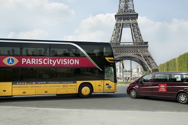 Paris autocar et minibus tour eiffel