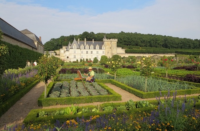 Jardins de Villandry peintre